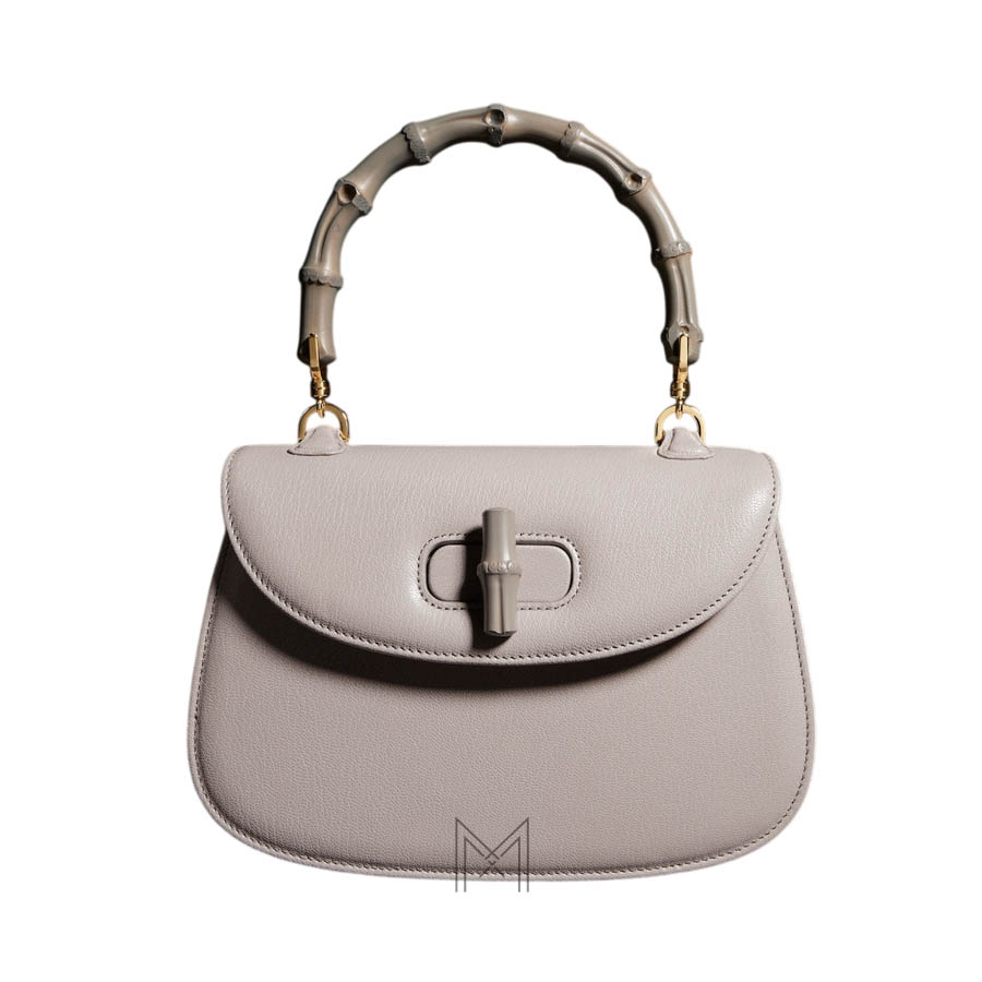 Túi xách đeo chéo Gucci Bamboo 1947 màu xám authentic MHTG167 2026 Túi xách đeo chéo Gucci Bamboo 1947 màu xám authentic MHTG167 2026
