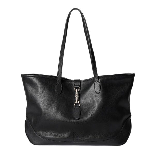 Túi xách Gucci Jackie màu đen khóa bạc chính hãng MHTG130