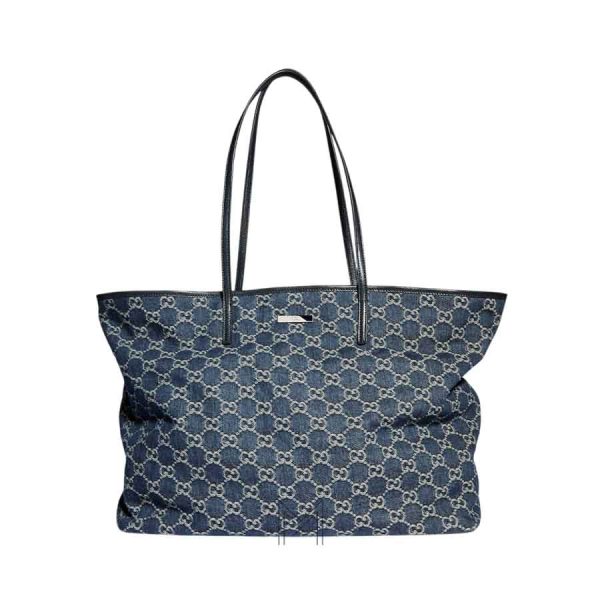 Túi xách tote Gucci Tribeca màu xanh demin authentic MHTG176