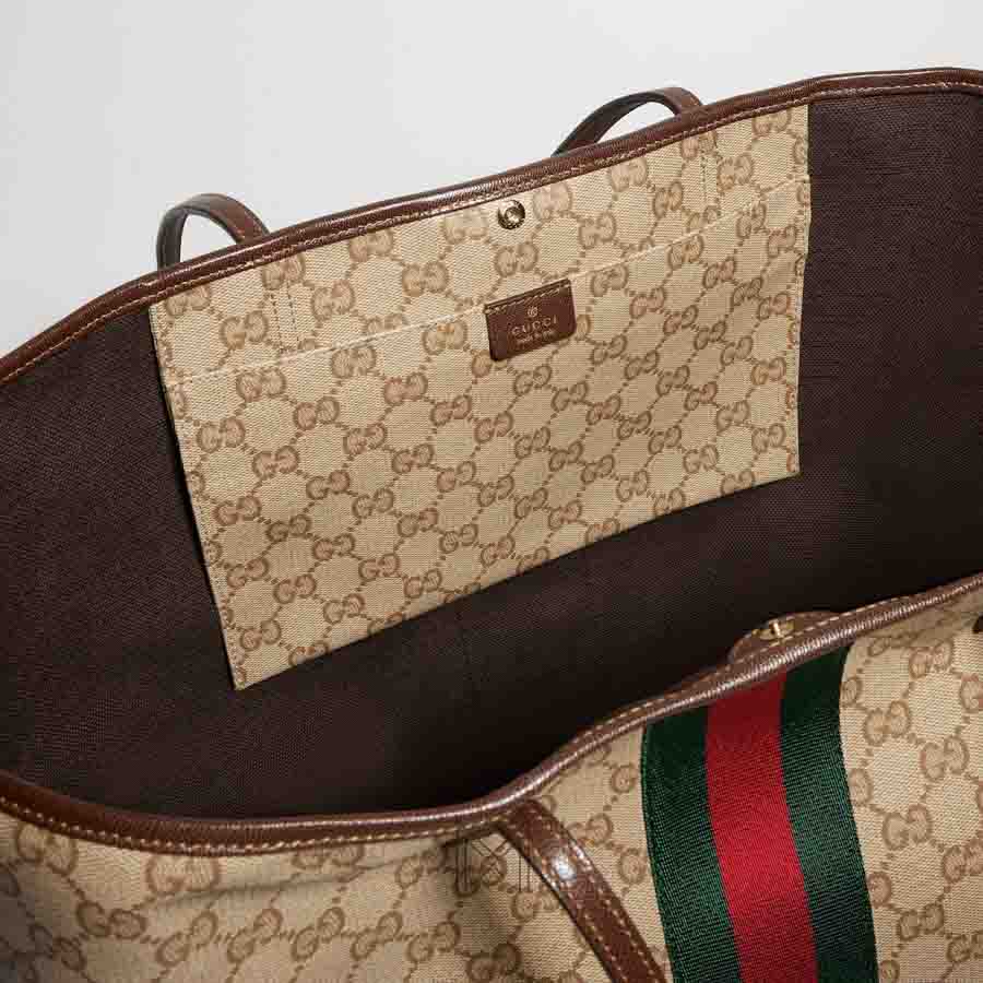 Túi xách tote Gucci Tribeca màu be họa tiết authentic MHTG180 2026 Túi xách tote Gucci Tribeca màu be họa tiết authentic MHTG180 2026