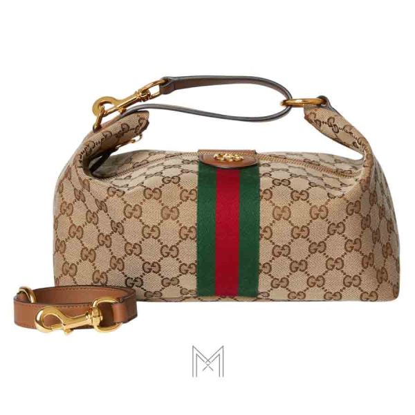 Túi xách tote Gucci Vanity họa tiết logo GG vàng authentic MHTG177
