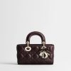 Túi Xách Đeo Chéo Mini Lady D-Joy Bag Deep Amaranth Cannage Lambskin JJT275 2026