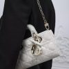 Túi Xách Đeo Chéo Mini Lady D-Joy Bag Two-Tone Latte and Soupir Green Cannage Lambskin JTT281 2026 Túi Xách Đeo Chéo Mini Lady D-Joy Bag Two-Tone Latte and Soupir Green Cannage Lambskin JTT281 2026