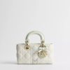 Túi Xách Đeo Chéo Mini Lady D-Joy Bag Two-Tone Latte and Soupir Green Cannage Lambskin JTT281 2026 Túi Xách Đeo Chéo Mini Lady D-Joy Bag Two-Tone Latte and Soupir Green Cannage Lambskin JTT281 2026