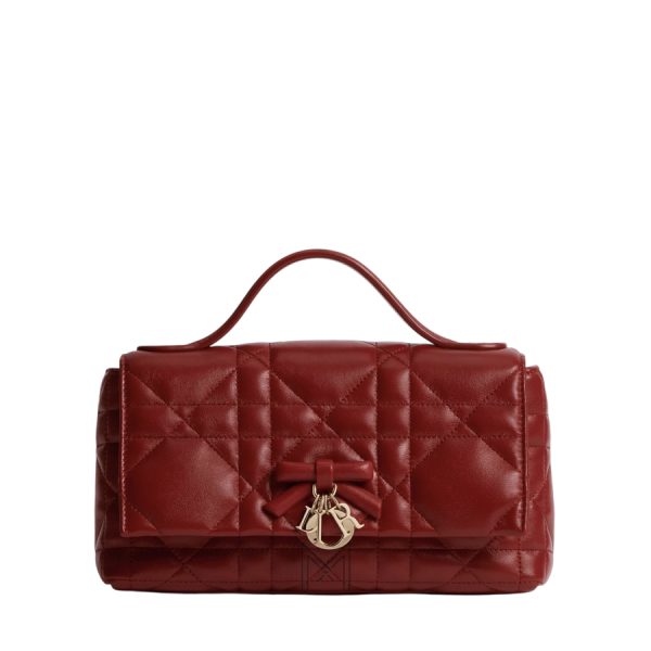 Túi Xách Đeo Chéo My Tender Dior Garance Red Macrocannage Lambskin JJT259