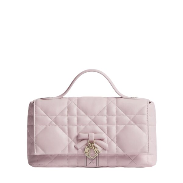 Túi Xách Đeo Chéo My Tender Dior Rose Tendre Macrocannage Lambskin JJT260