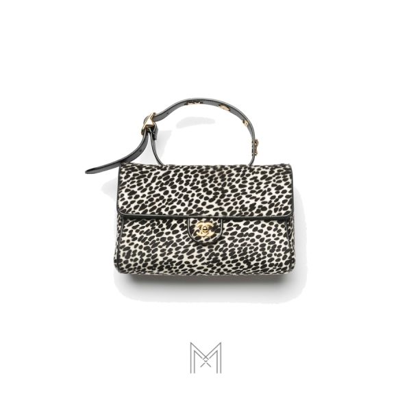 Túi xách Chanel Metiers d'art hoạ tiết da báo chính hãng MCN51