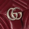 Túi Gucci Marmont xách đeo chéo màu đỏ logo GG vàng chính hãng MHTG119 2026