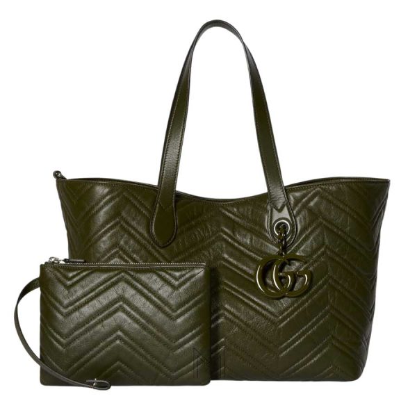 Túi xách tote Gucci Marmont màu nâu chính hãng MHTG137