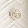 Túi xách đeo chéo Gucci Marmont màu trắng logo vàng chính hãng MHTG026 2026