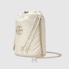 Túi xách đeo chéo Gucci Marmont màu trắng logo vàng chính hãng MHTG026 2026