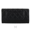 Ví dài Chanel màu đen da sần logo CC màu bạc MHV31 2026 Ví dài Chanel màu đen da sần logo CC màu bạc MHV31 2026