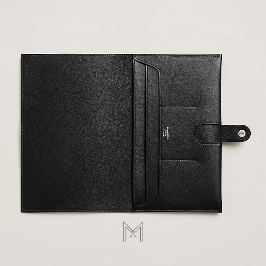 Ví gập đôi cúc bấm Hermes RMS Toutenmain màu đen authentic MVH15 2026 Ví gập đôi cúc bấm Hermes RMS Toutenmain màu đen authentic MVH15 2026