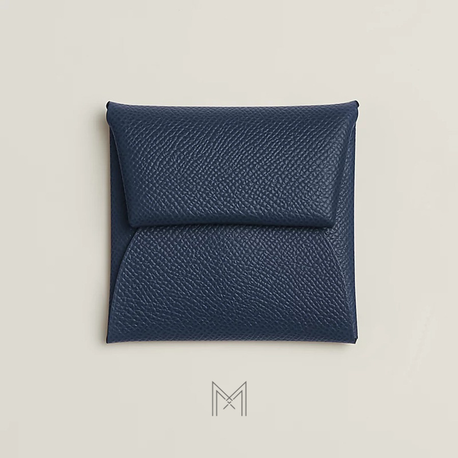 Ví đựng thẻ Hermes Bastia da Epsom màu xanh MVH39 2026 Ví đựng thẻ Hermes Bastia da Epsom màu xanh MVH39 2026