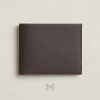 Ví ngắn Hermes Citizen Twill Compact màu nâu chính hãng MVH128 2026