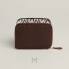 Ví ngắn Hermes màu nâu da Evercolor & Barenia calfskin MVH06 2026