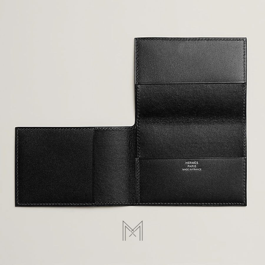 Ví ngắn Hermes Guernesey màu đen hàng hiệu MVH122 2026 Ví ngắn Hermes Guernesey màu đen hàng hiệu MVH122 2026
