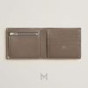 Ví ngắn Hermes H Sellier màu nâu ghi etoupe da bê Evercolor MVH32 2026