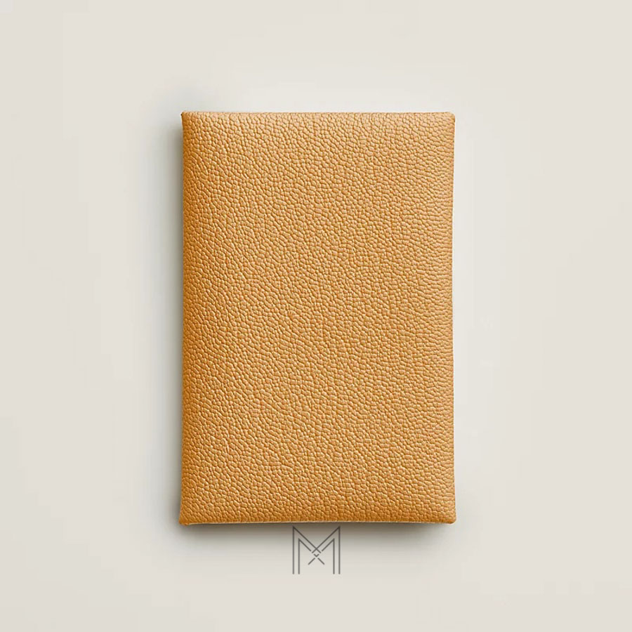 Ví ngắn Hermes Calvi màu vàng da sần authentic MVH97 2026 Ví ngắn Hermes Calvi màu vàng da sần authentic MVH97 2026