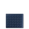 Ví Montblanc ngắn 6 ngăn màu xanh navy vân đan chéo chính hãng MHVM042 2026