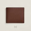 Ví ngắn Hermes MC² Copernic màu nâu đất da sần MVH16 2026