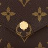 Ví Ngắn Cúc Bấm LV Victorine Nâu Monogram Canvas Rose Ballerine Chính Hãng VLV125 2026