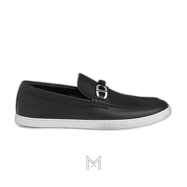 Giày lười Hermes Ignacio màu đen chính hãng MGH026