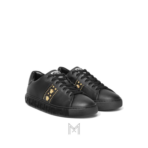 Giày thể thao Versace Greca Embellished màu đen MGV056