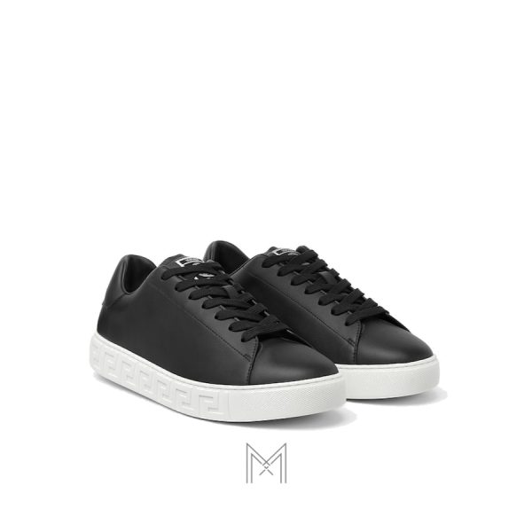Giày Versace Greca Nylon Sneakers màu đen hàng hiệu MGV029