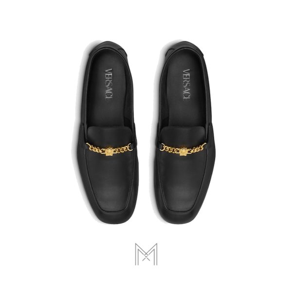 Giày Versace Medusa màu đen hàng hiệu chính hãng MGV108