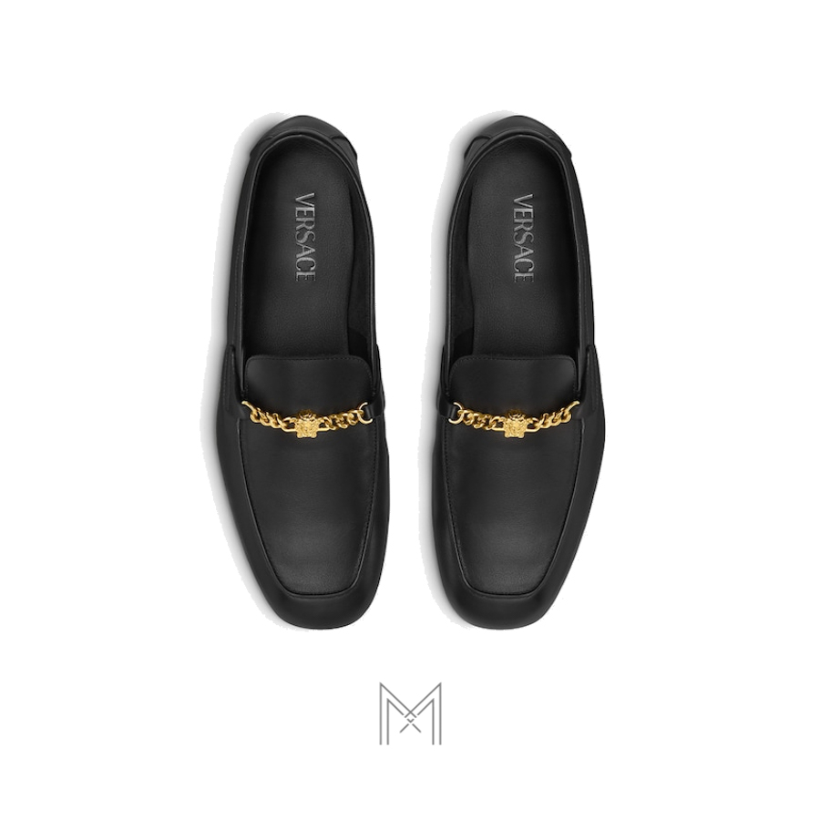Giày Versace Medusa màu đen hàng hiệu chính hãng MGV108 2026 Giày Versace Medusa màu đen hàng hiệu chính hãng MGV108 2026