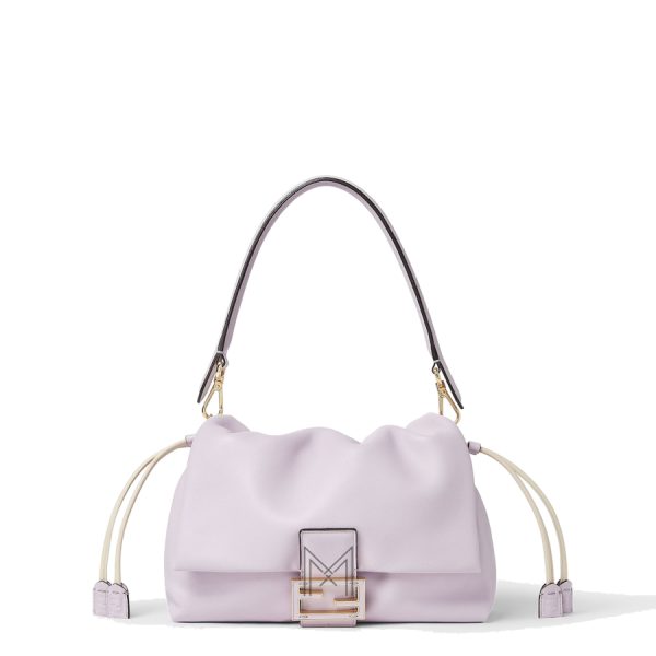 Túi xách Fendi Baguette Soft Medium màu tím nhạt chính hãng MHH062