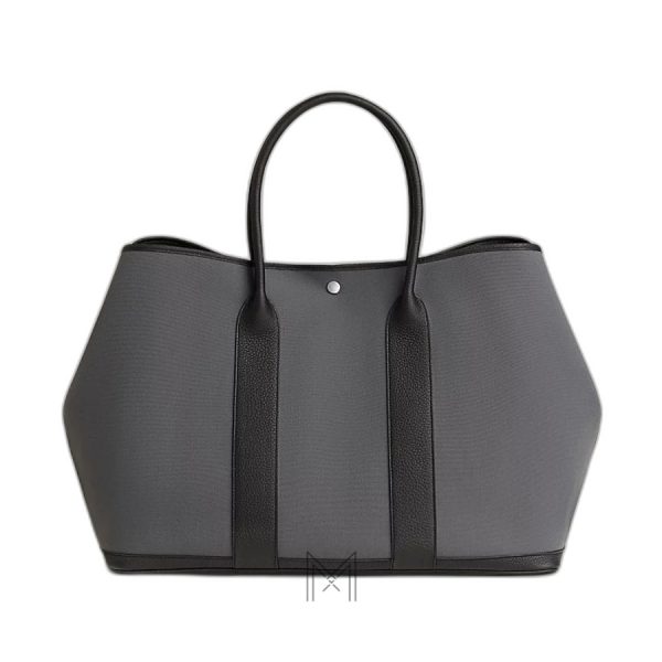 Túi xách Hermes Garden Party 49 màu xám authentic MTH062