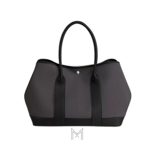 Túi xách Hermes Neo Garden Voyage 41 màu đen xám hàng hiệu MTH056