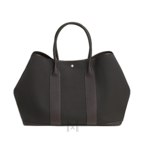 Túi xách Hermes Garden Party 49 voyage màu nâu chocolate đậm MTH064