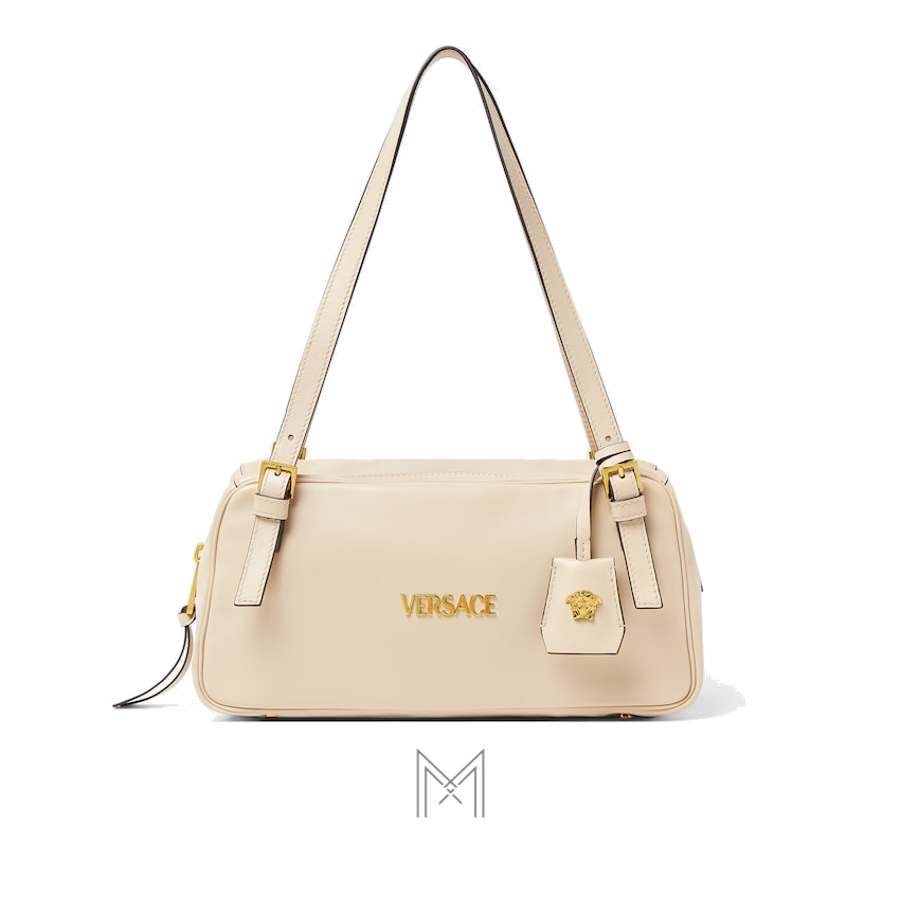 Túi xách Versace bowling Tag Nappa màu be authentic MTV227 2026 Túi xách Versace bowling Tag Nappa màu be authentic MTV227 2026