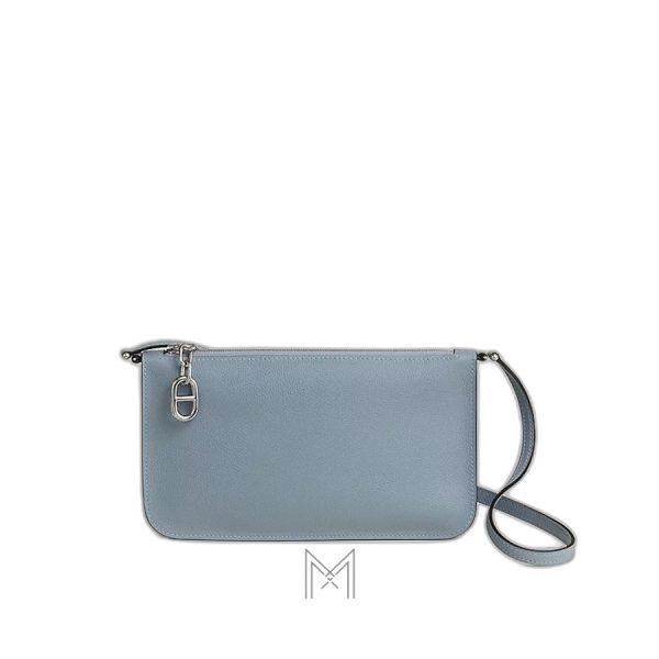 Túi đeo chéo Hermes Zipengo Chaine d'Ancre To Go màu xanh MTH037