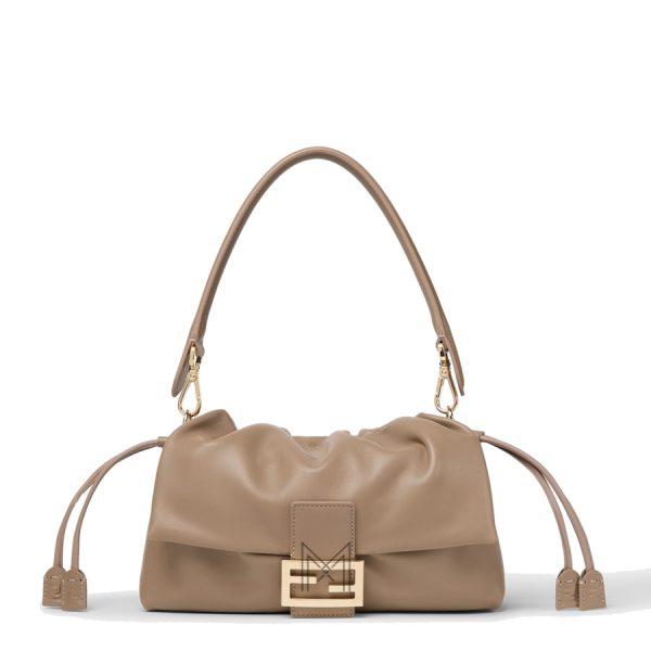 Túi xách Fendi Baguett Soft medium chính hãng da nappa màu be MHH058