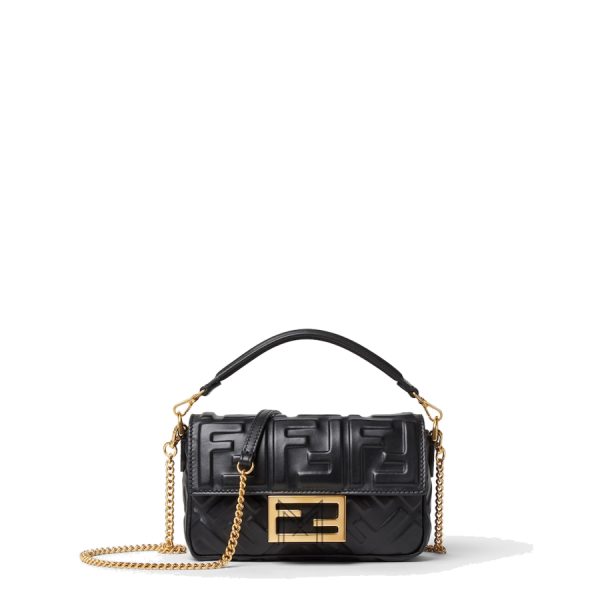 Túi xách đeo chéo Fendi Baguette màu đen MHH029