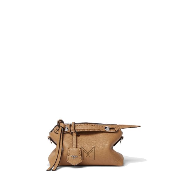 Túi xách Fendi By The Way Soft màu nâu da sần MHH019