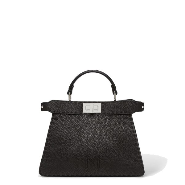 Túi xách đeo chéo Fendi Peekaboo ISeeU màu đen da hạt authentic MHH108