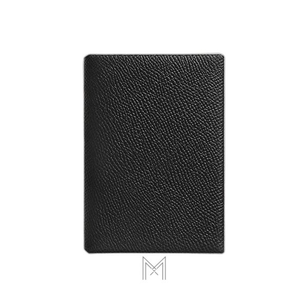 Ví đựng thẻ Hermes Calvi Duo Compact màu đen MVH79