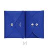 Ví ngắn Hermes màu xanh Électrique Calvi Duo Compact MVH86 2026