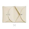 Ví ngắn Hermes Calvi Duo Compact đựng thẻ màu trắng kem MVH70 2026 Ví ngắn Hermes Calvi Duo Compact đựng thẻ màu trắng kem MVH70 2026