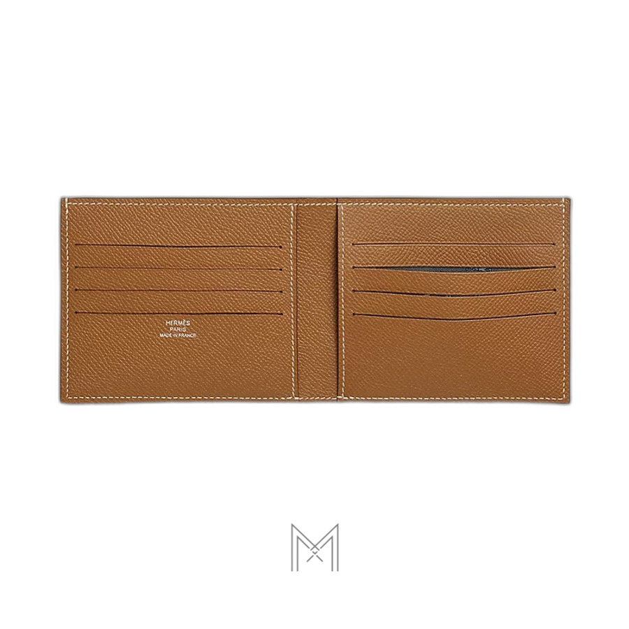 Ví đựng thẻ Hermes Citizen Twill Compact màu nâu da sần MVH126 2026 Ví đựng thẻ Hermes Citizen Twill Compact màu nâu da sần MVH126 2026