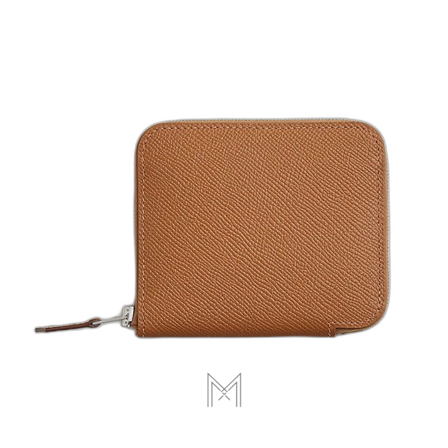 Ví ngắn Hermes nữ khoá kéo Zip màu nâu da Epsom chính hãng MVH02 2026 Ví ngắn Hermes nữ khoá kéo Zip màu nâu da Epsom chính hãng MVH02 2026