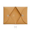 Ví ngắn Hermes Calvi màu vàng da sần authentic MVH97 2026 Ví ngắn Hermes Calvi màu vàng da sần authentic MVH97 2026