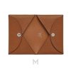 Ví ngắn Calvi màu nâu da sần chính hãng MVH98 2026