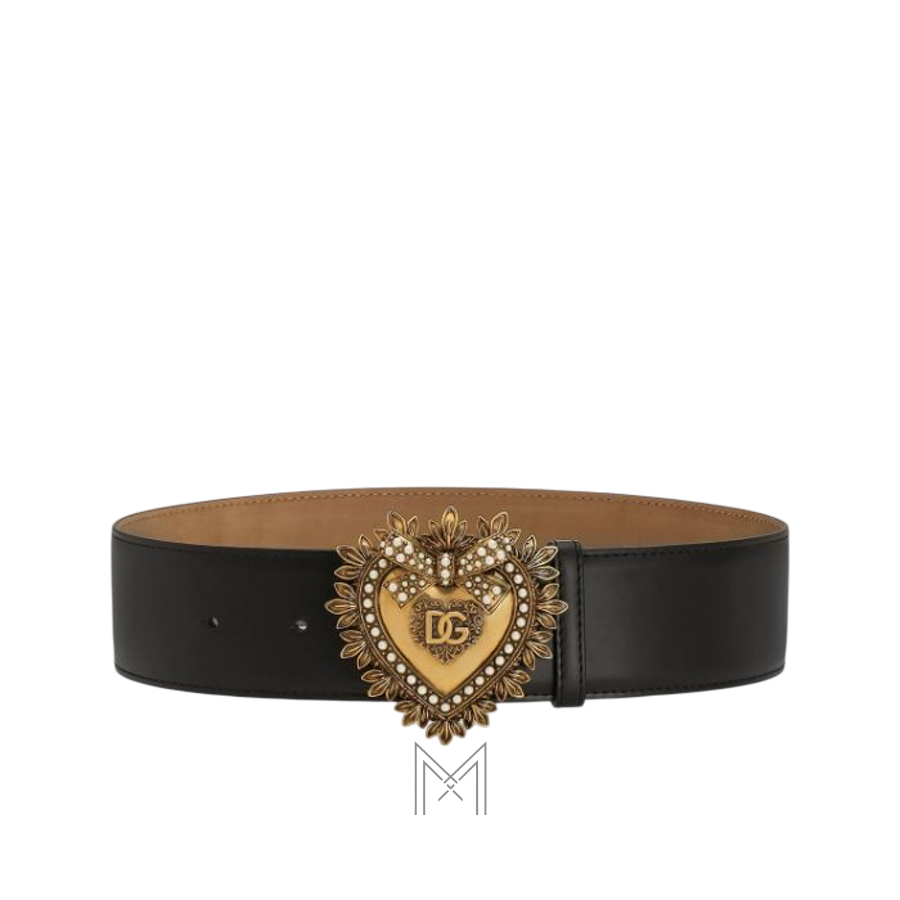 Thắt lưng Dolce Gabbana Devotion belt in lux leather BE1316AK86180999 TTLD025